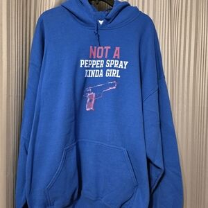 Source Unknown Blue Graphic Hoodie